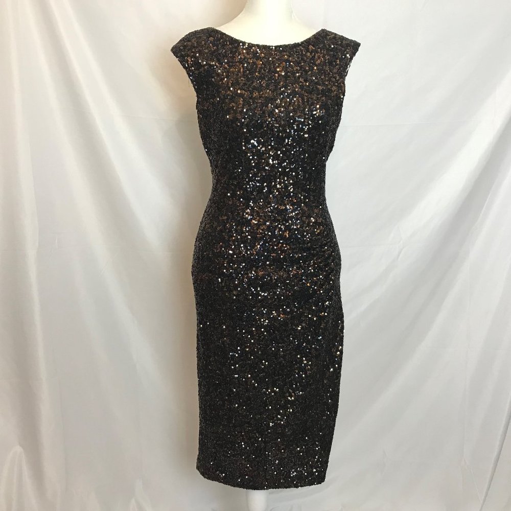 L.K. Bennett Quinn Sequin Midi Dress NWT Size 4